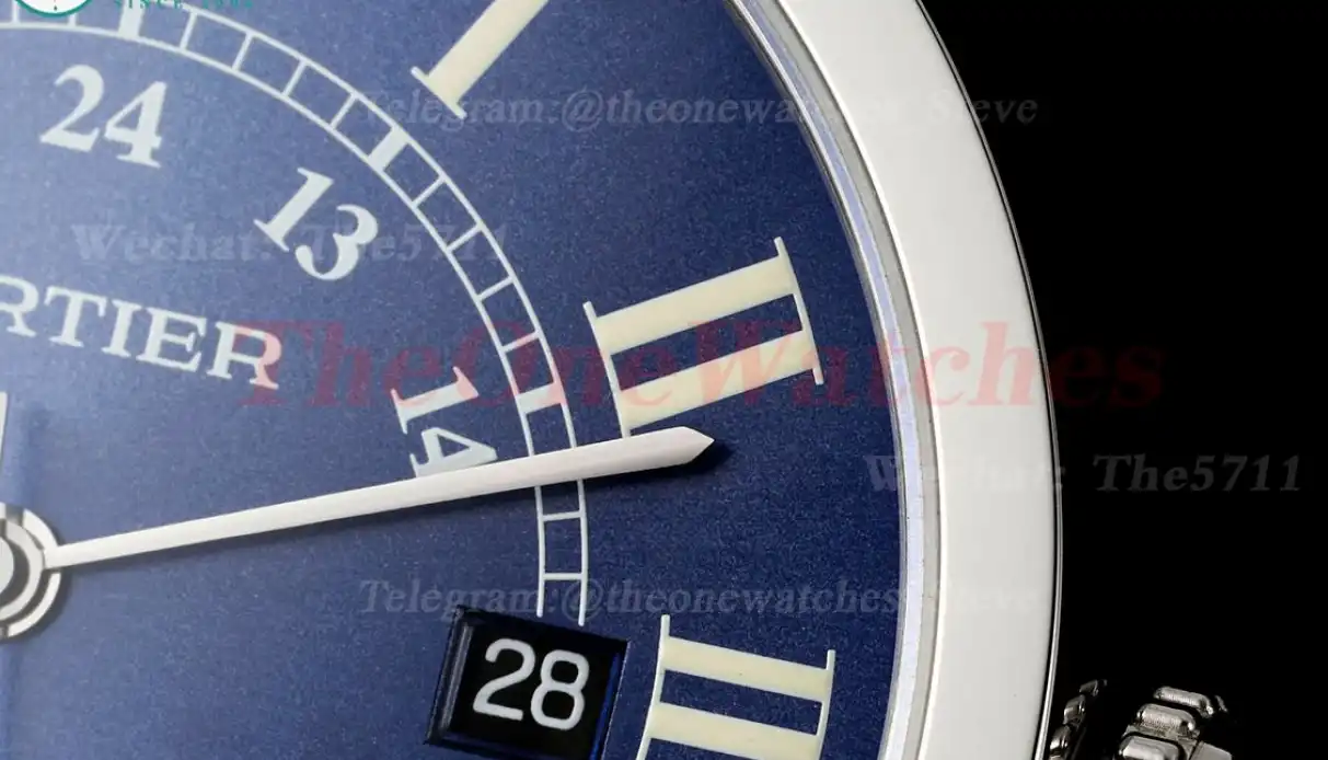 Ronde Solo Date 42mm SS SS Blue Dial AF MY9015