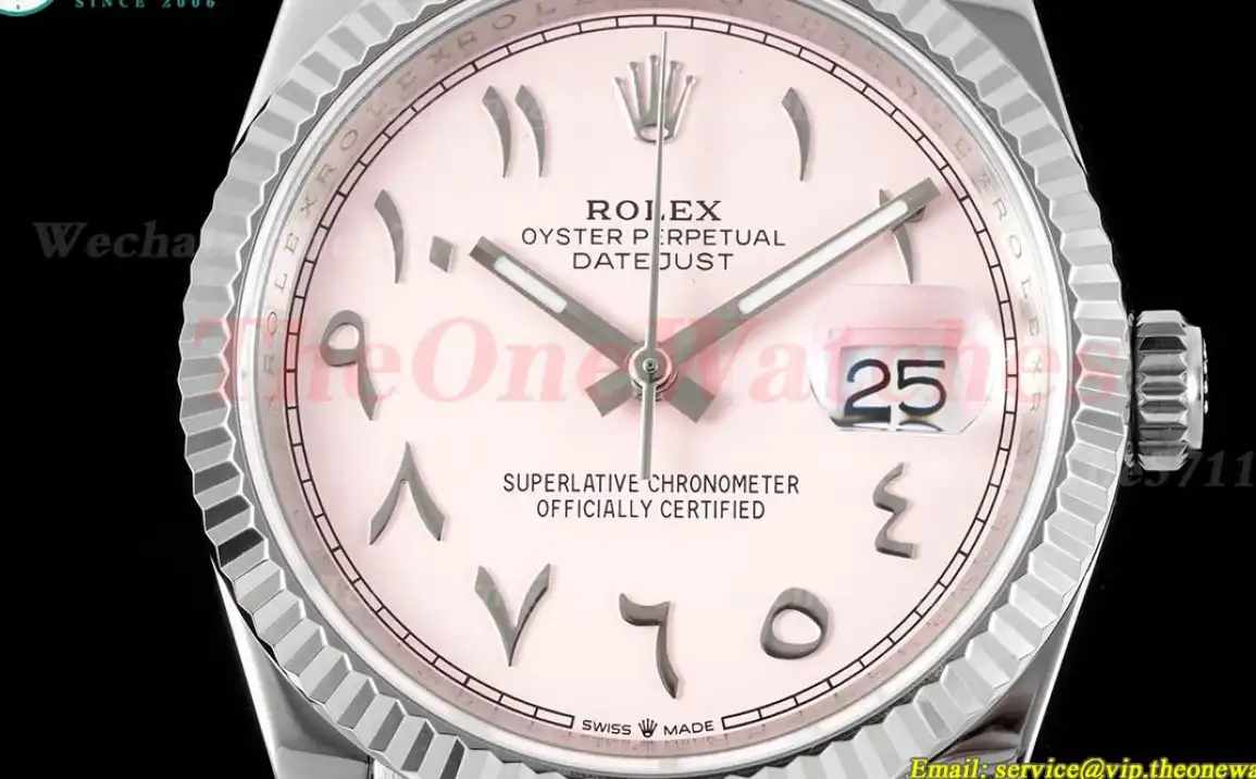 Datejust 36mm Pink Dial SS SS  Jubilee 904L DIW A3235