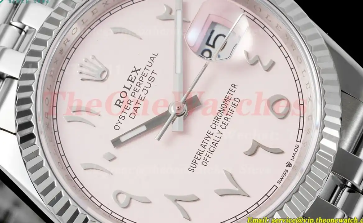 Datejust 36mm Pink Dial SS SS  Jubilee 904L DIW A3235