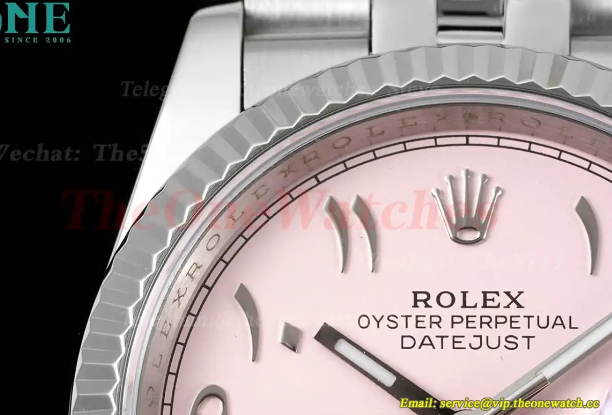 Datejust 36mm Pink Dial SS SS  Jubilee 904L DIW A3235