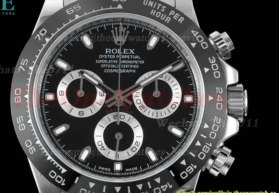 Daytona 116500 CER SS Black 904L JVSF Asia 7750