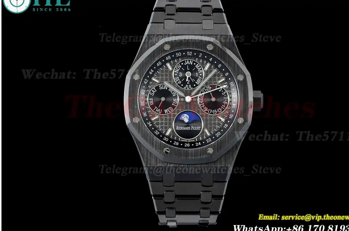 Royal Oak Perpetual Cal 26579 DLC DLC Blk Stk 8F A5134