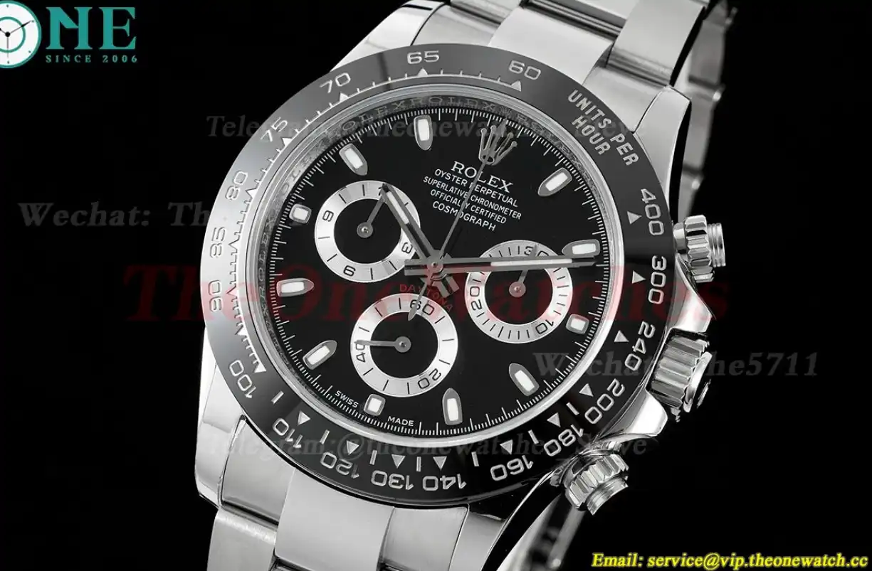 Daytona 116500 CER SS Black 904L JVSF Asia 7750