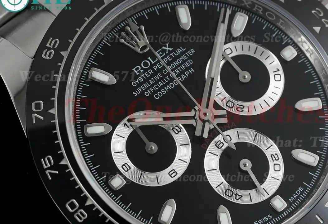 Daytona 116500 CER SS Black 904L JVSF Asia 7750