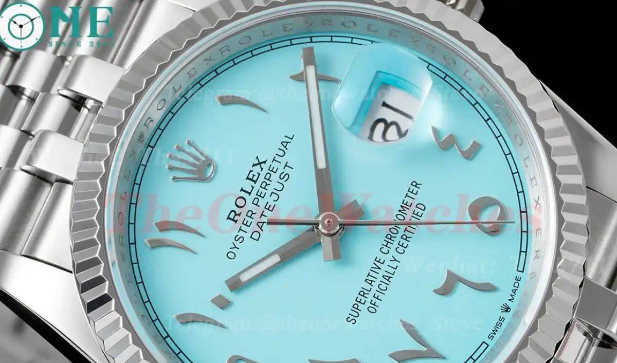 Datejust 36mm Tiffany Blue Dial SS SS  Jubilee 904L DIW A3235