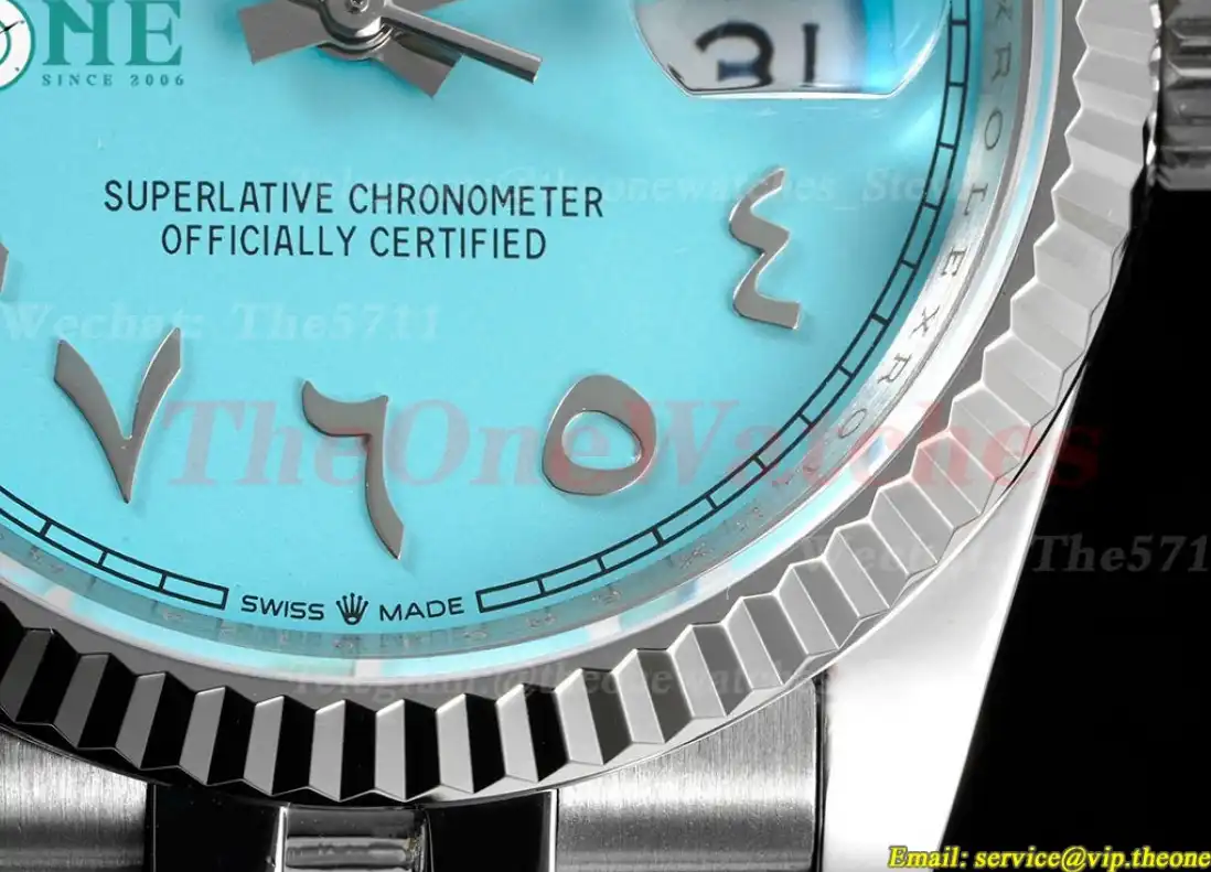 Datejust 36mm Tiffany Blue Dial SS SS  Jubilee 904L DIW A3235