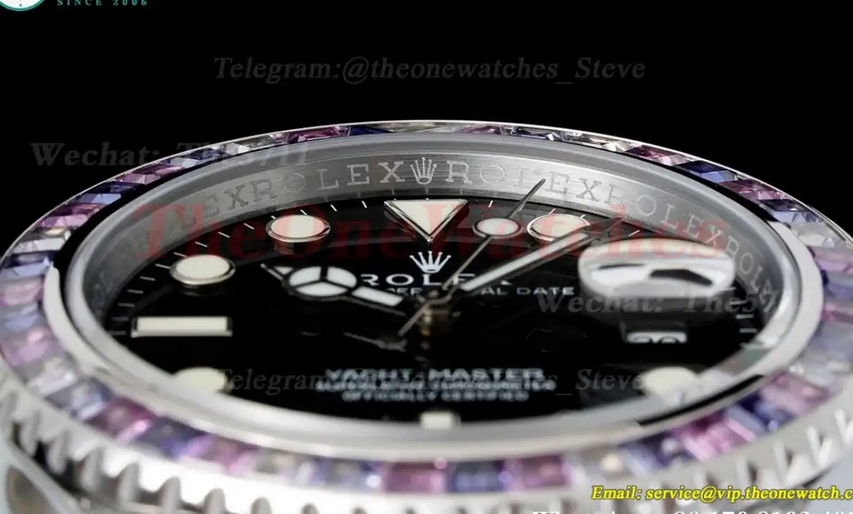 Yacht-Master 42mm SS RU Pueple Diamonds Dial 904L JVSF VR3235