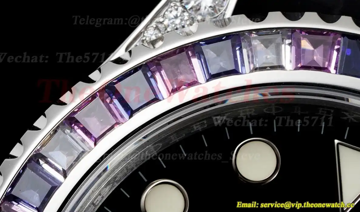 Yacht-Master 42mm SS RU Pueple Diamonds Dial 904L JVSF VR3235