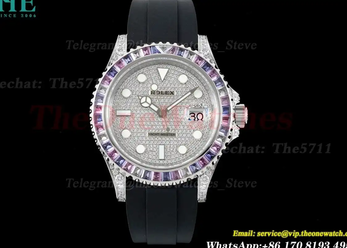 Yacht-Master 42mm SS RU Full Diamonds Dial 904L JVSF VR3235