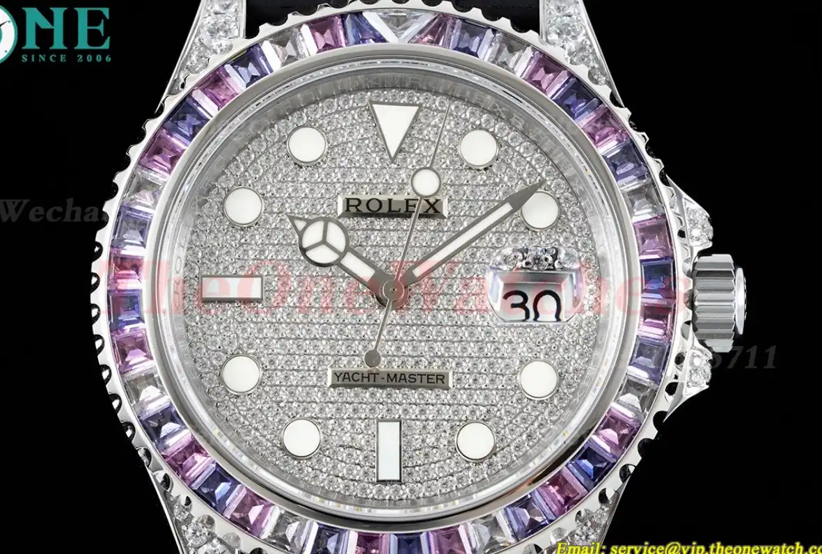 Yacht-Master 42mm SS RU Full Diamonds Dial 904L JVSF VR3235