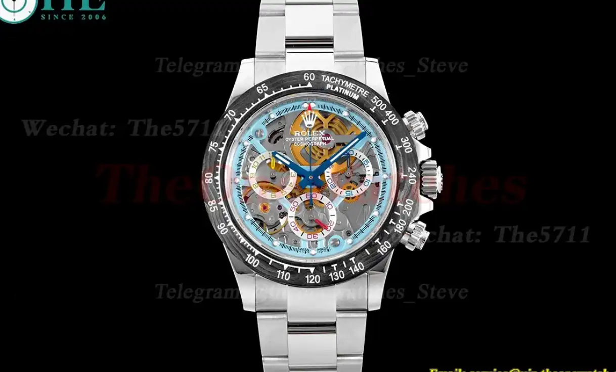 Daytona Montoya 40MM SS SS Skeleton Dial Sonic SA4130