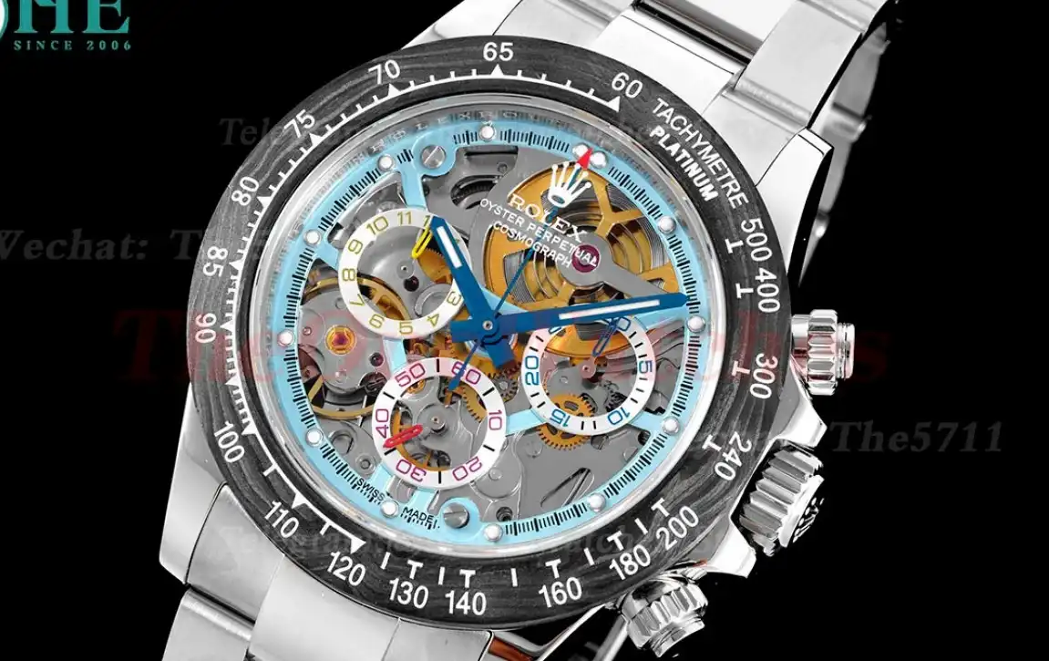 Daytona Montoya 40MM SS SS Skeleton Dial Sonic SA4130