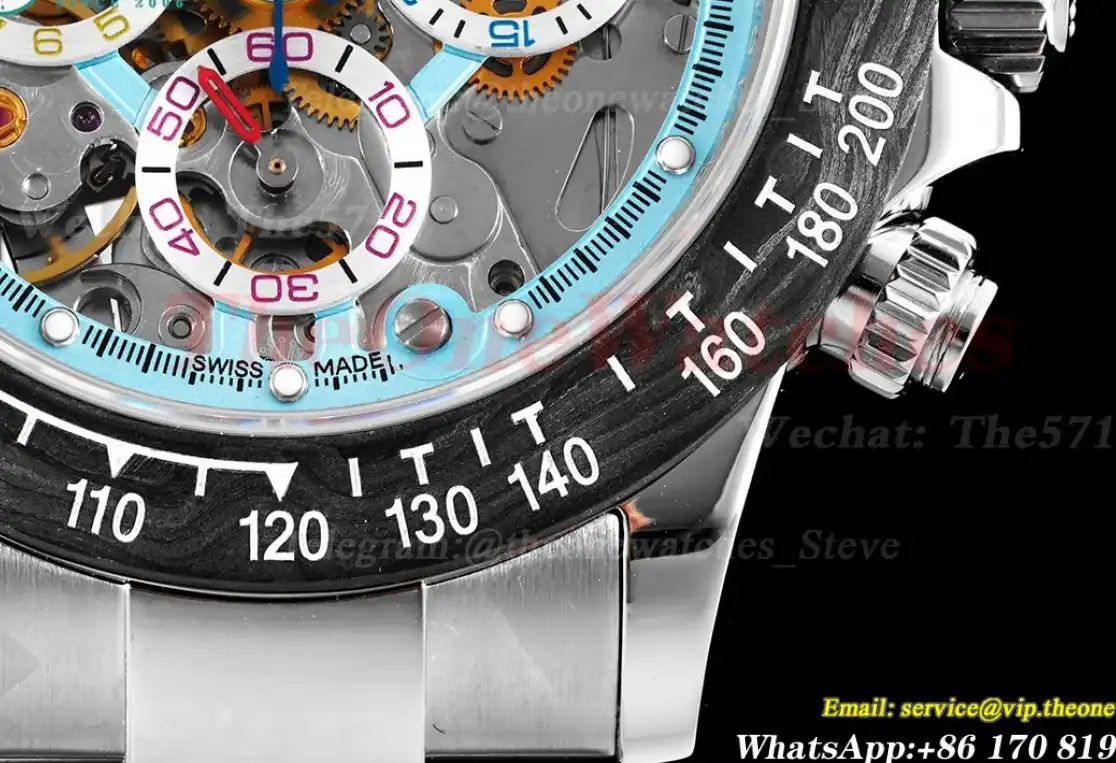 Daytona Montoya 40MM SS SS Skeleton Dial Sonic SA4130