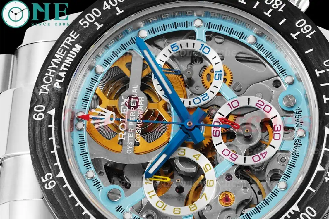 Daytona Montoya 40MM SS SS Skeleton Dial Sonic SA4130