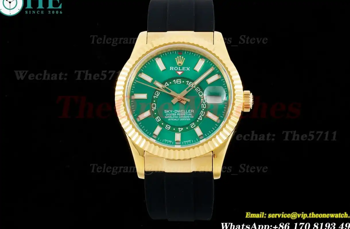 SkyDweller 42mm YG RU Green Dial JWF A9001