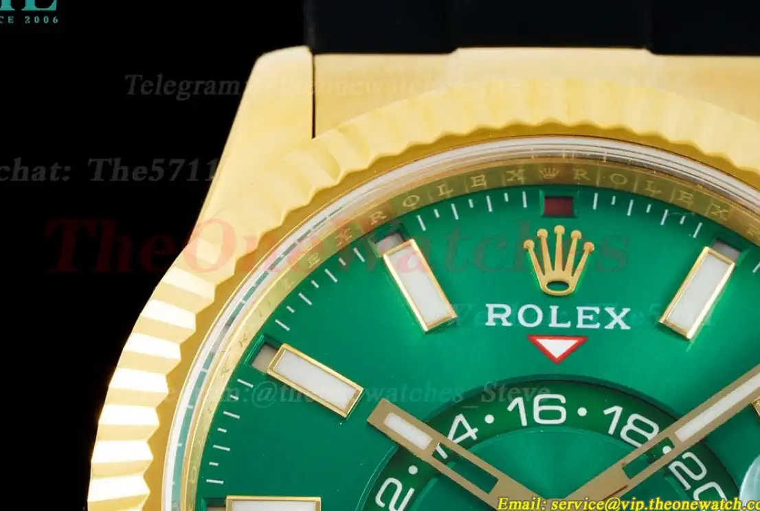 SkyDweller 42mm YG RU Green Dial JWF A9001