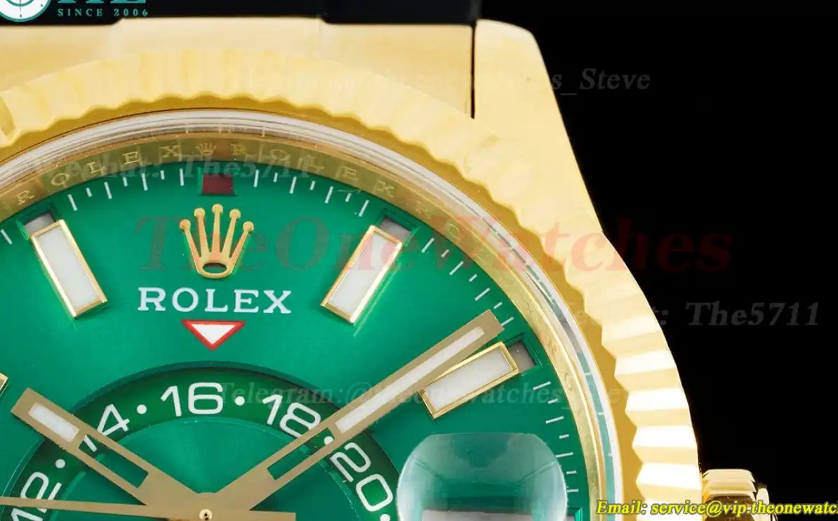 SkyDweller 42mm YG RU Green Dial JWF A9001