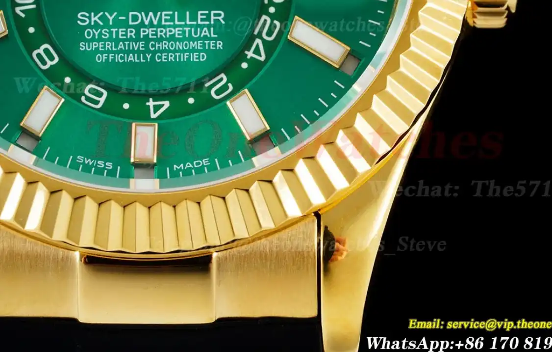 SkyDweller 42mm YG RU Green Dial JWF A9001