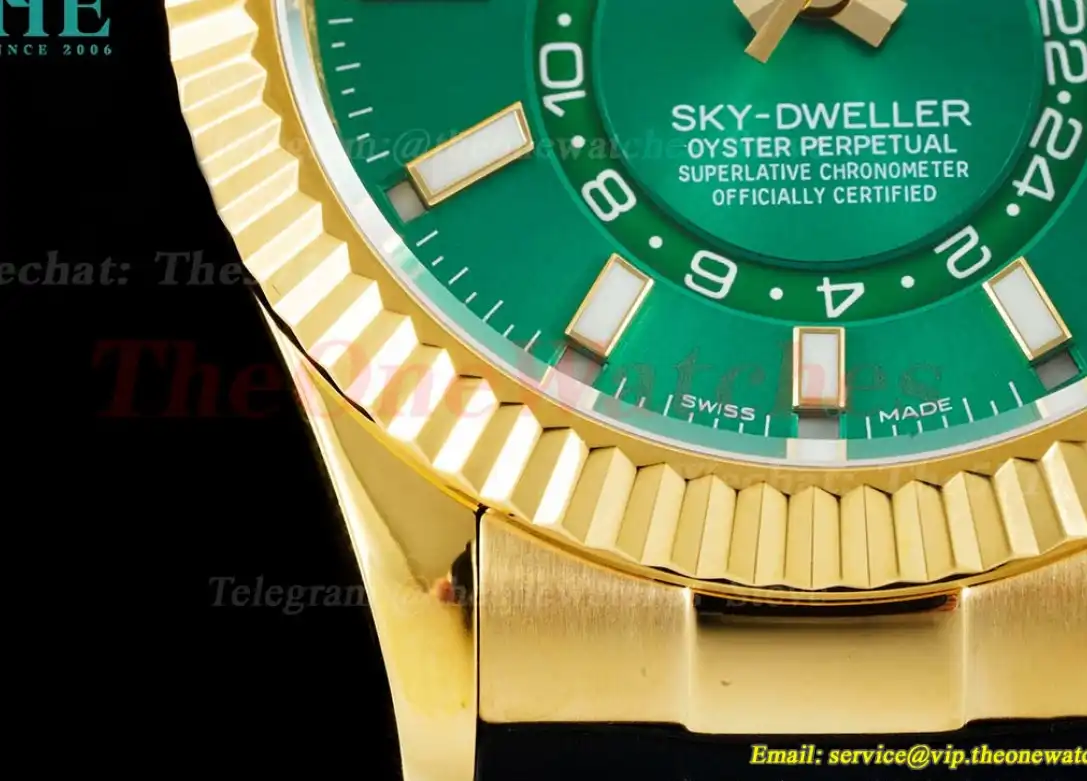 SkyDweller 42mm YG RU Green Dial JWF A9001