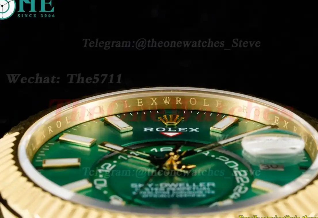 SkyDweller 42mm YG RU Green Dial JWF A9001