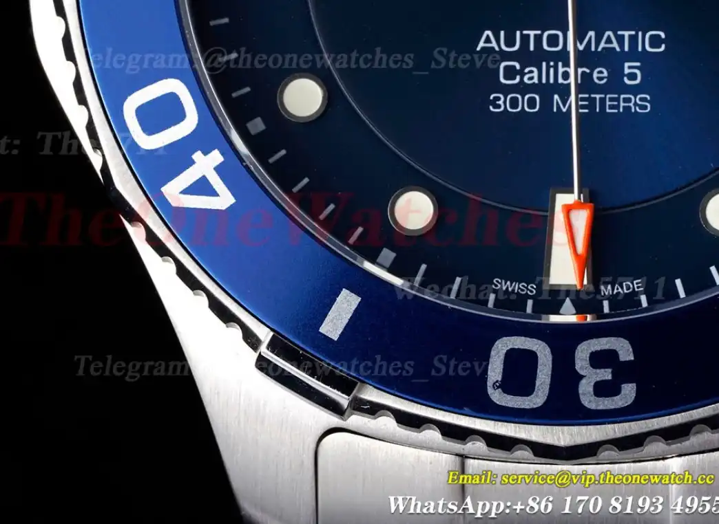 Aquaracer Caliber 5 41mm SS SS Blue TARF SW200