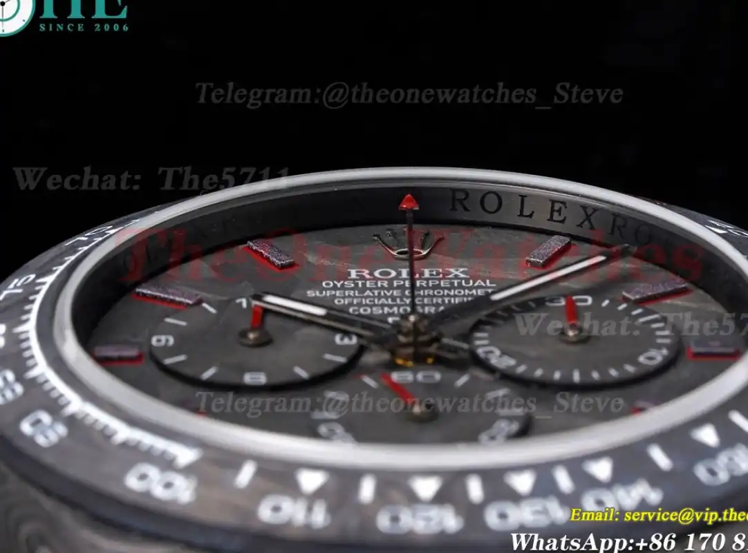 Daytona Diw 40mm FC NY Black Dial Red Strap N6F DD4130