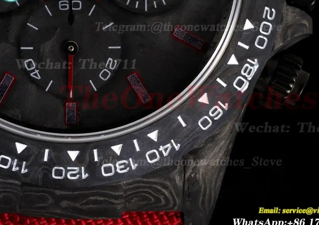 Daytona Diw 40mm FC NY Black Dial Red Strap N6F DD4130