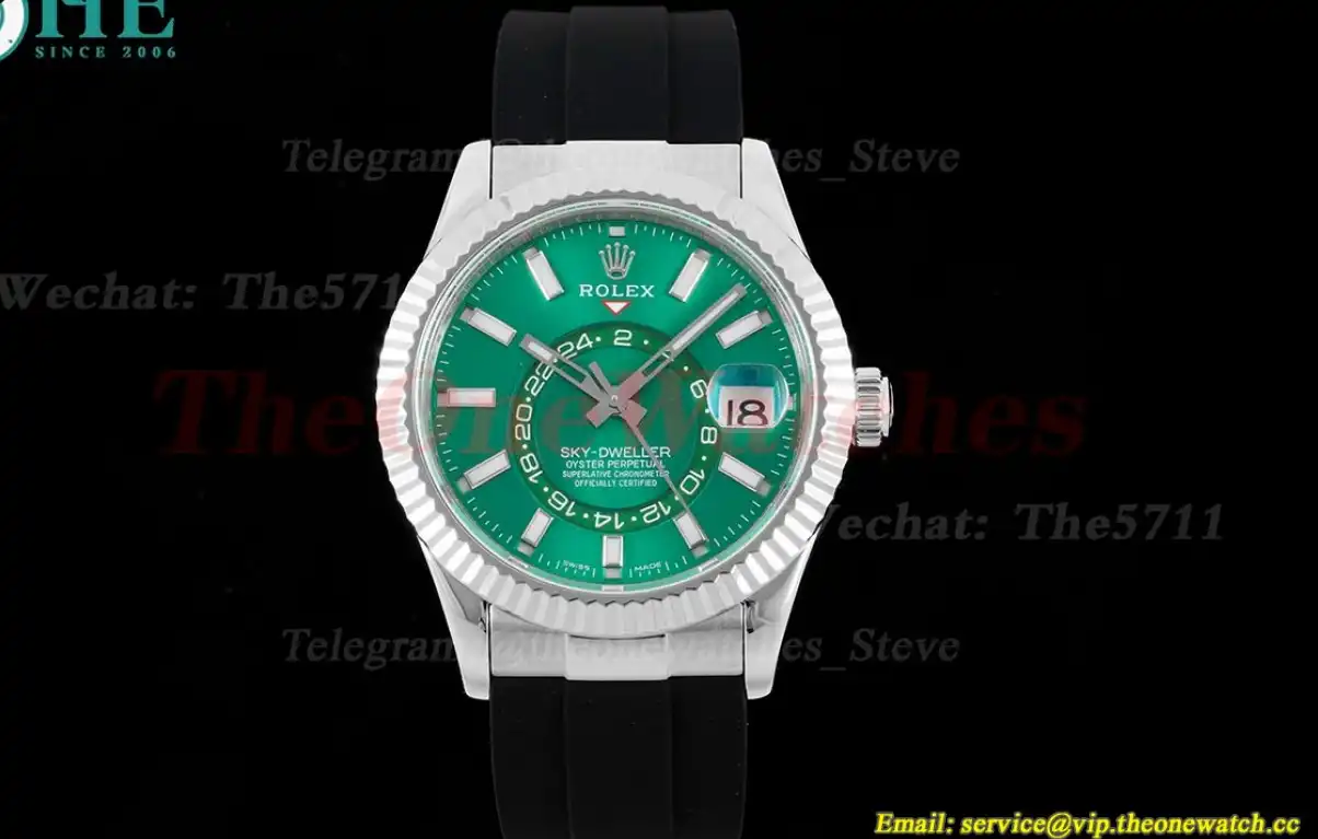 SkyDweller 42mm SS RU Green Dial JWF A9001