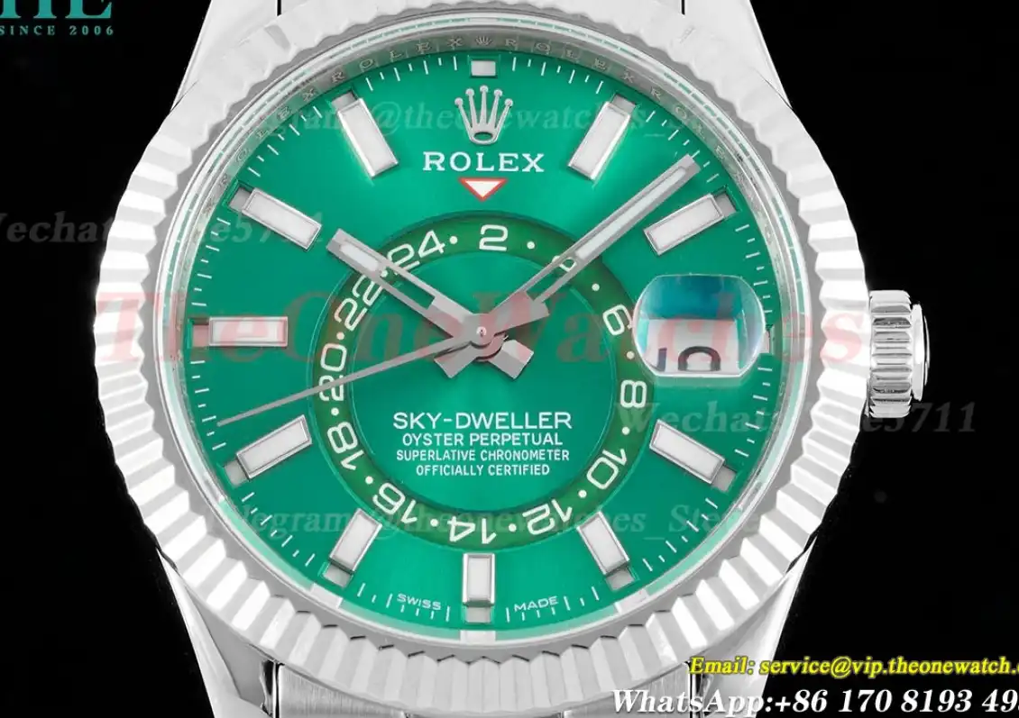 SkyDweller 42mm SS RU Green Dial JWF A9001