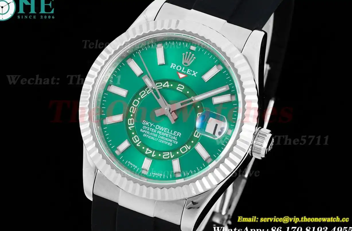 SkyDweller 42mm SS RU Green Dial JWF A9001