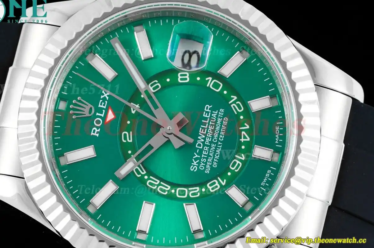 SkyDweller 42mm SS RU Green Dial JWF A9001