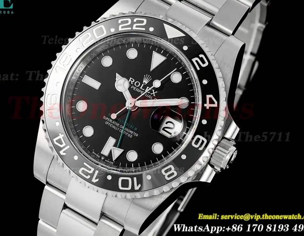 GMT II 126710 Bruce Wayne Oys 40mm SS SS Black Clean DD3285 Super Clone