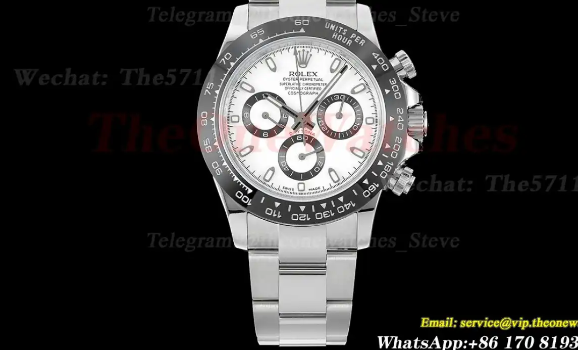 Daytona 116500 CER SS White 904L JVSF Asia 7750