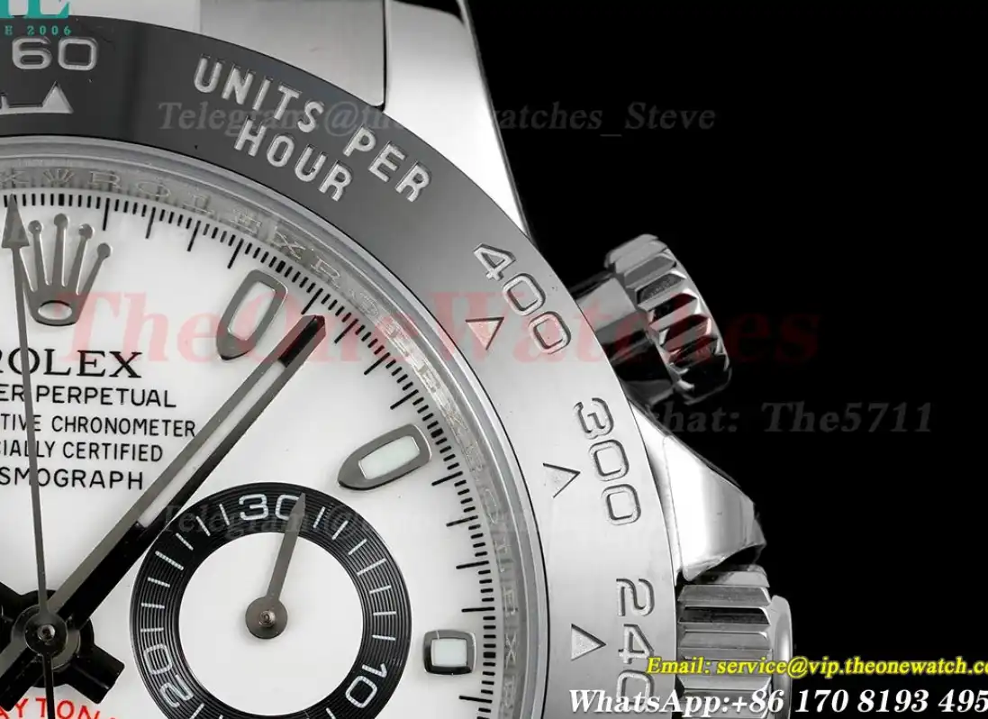 Daytona 116500 CER SS White 904L JVSF Asia 7750