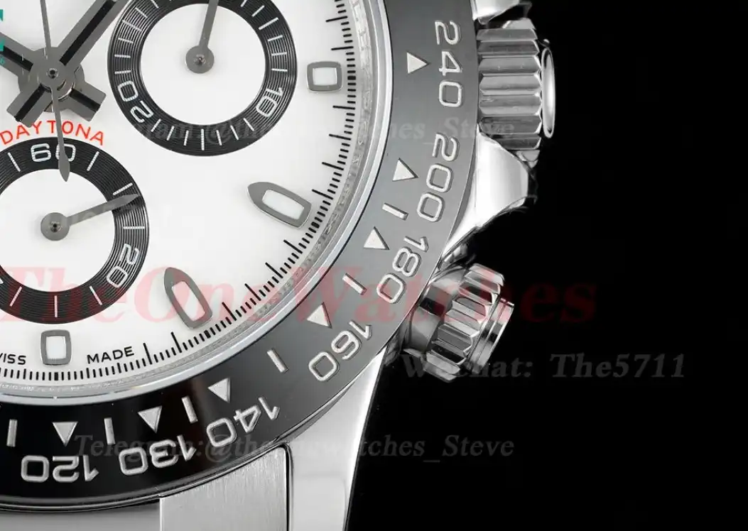 Daytona 116500 CER SS White 904L JVSF Asia 7750