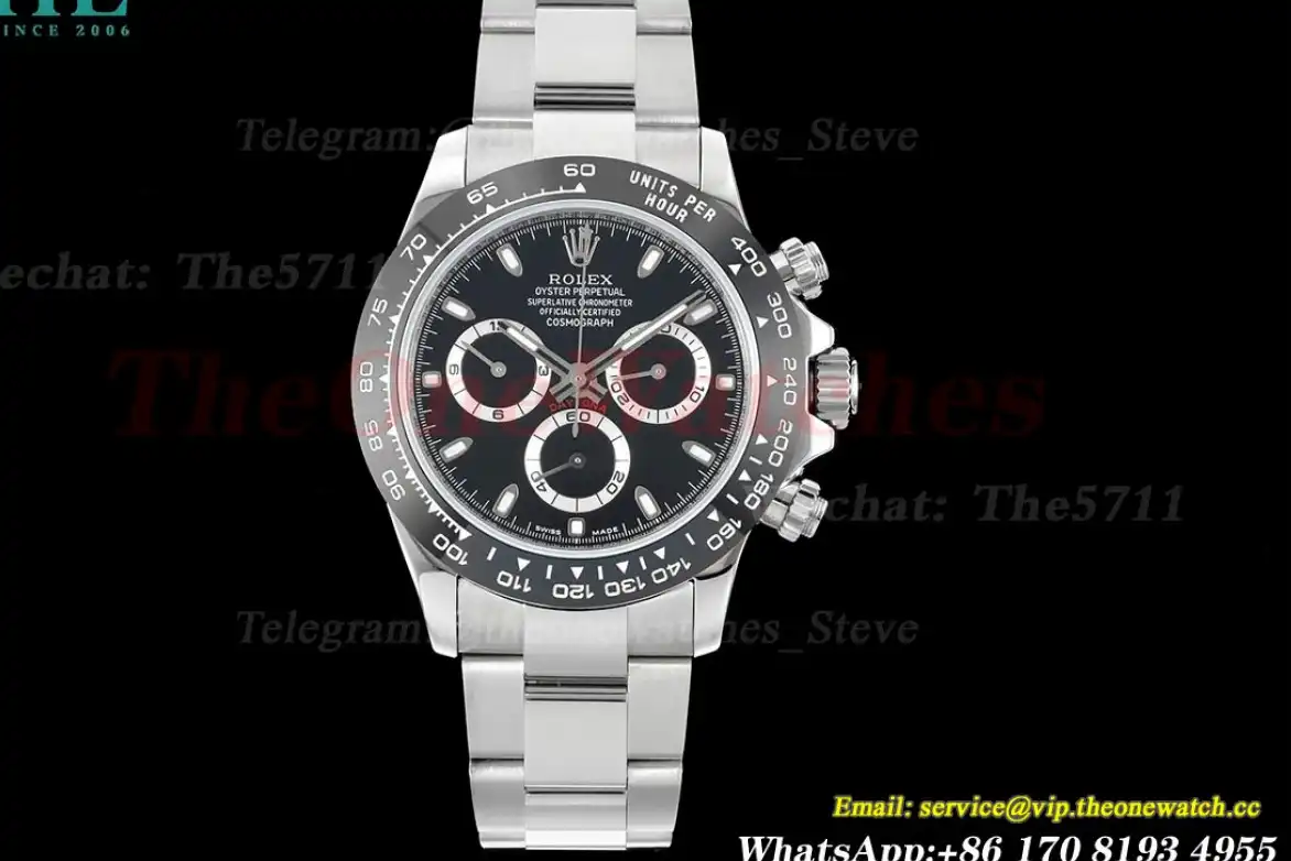 Daytona 116500 CER SS Black 904L ALF Asia 7750