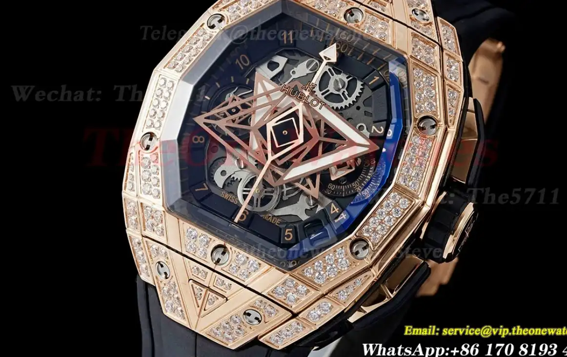 Spirit Of Big Bang 42mm Dia RG RU Skeleton Dial BLSF HUB4700