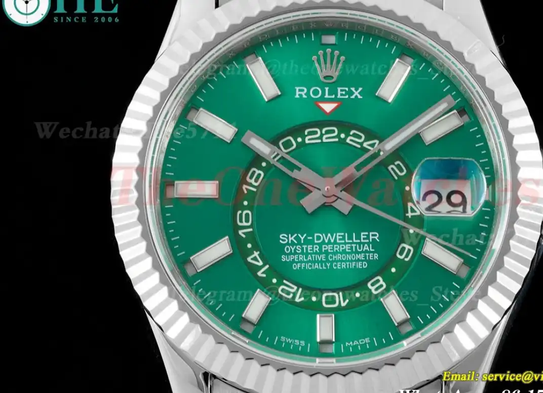 SkyDweller 42mm SS SS Green Dial JWF A9001