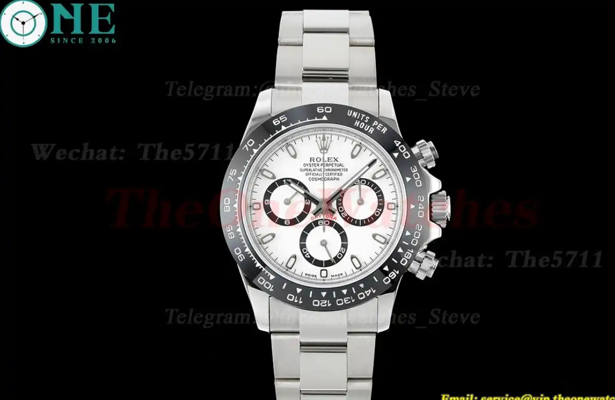 Daytona 116500 CER SS White 904L ALF Asia 7750