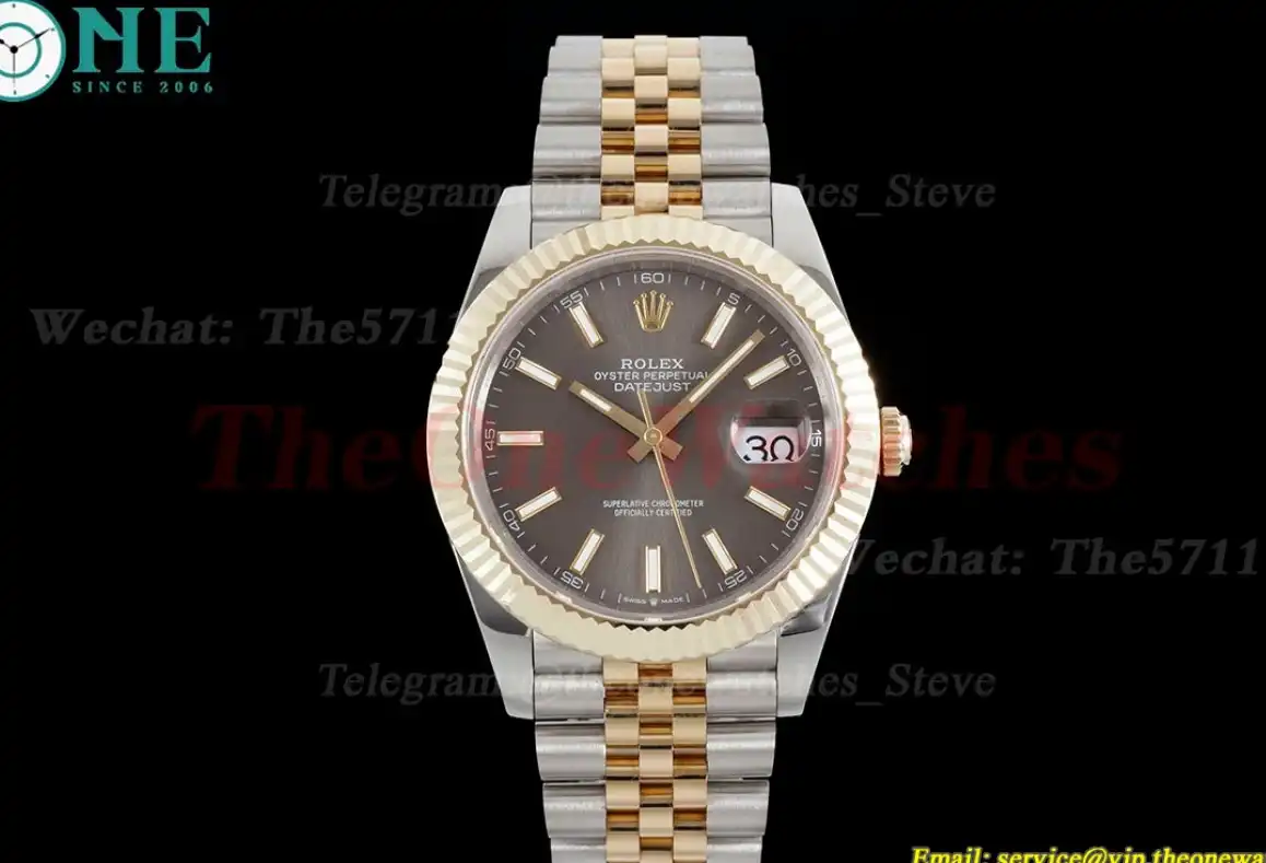 Datejust 126233 36MM Jub 904L Grey Stk SS YG Wrapped GMF VR3235