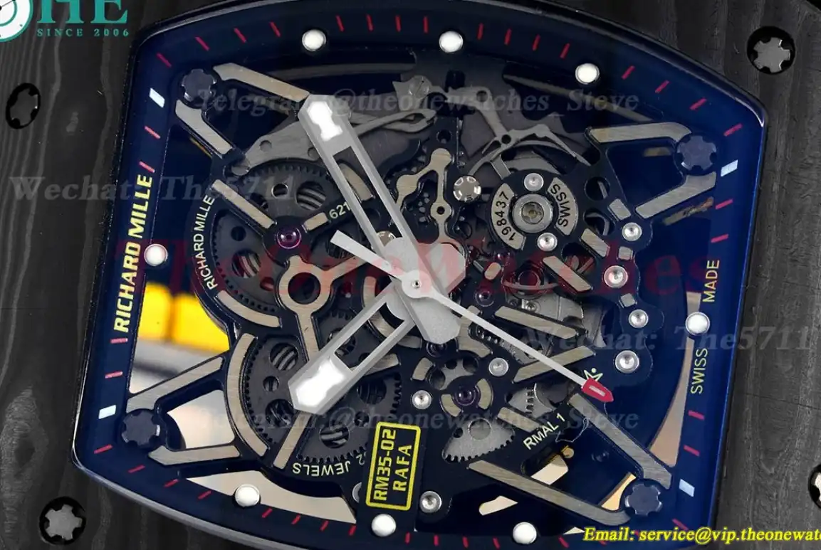 RM035-02 Carbon RU Skeleton Dial on Yellow Strap ZF NH05