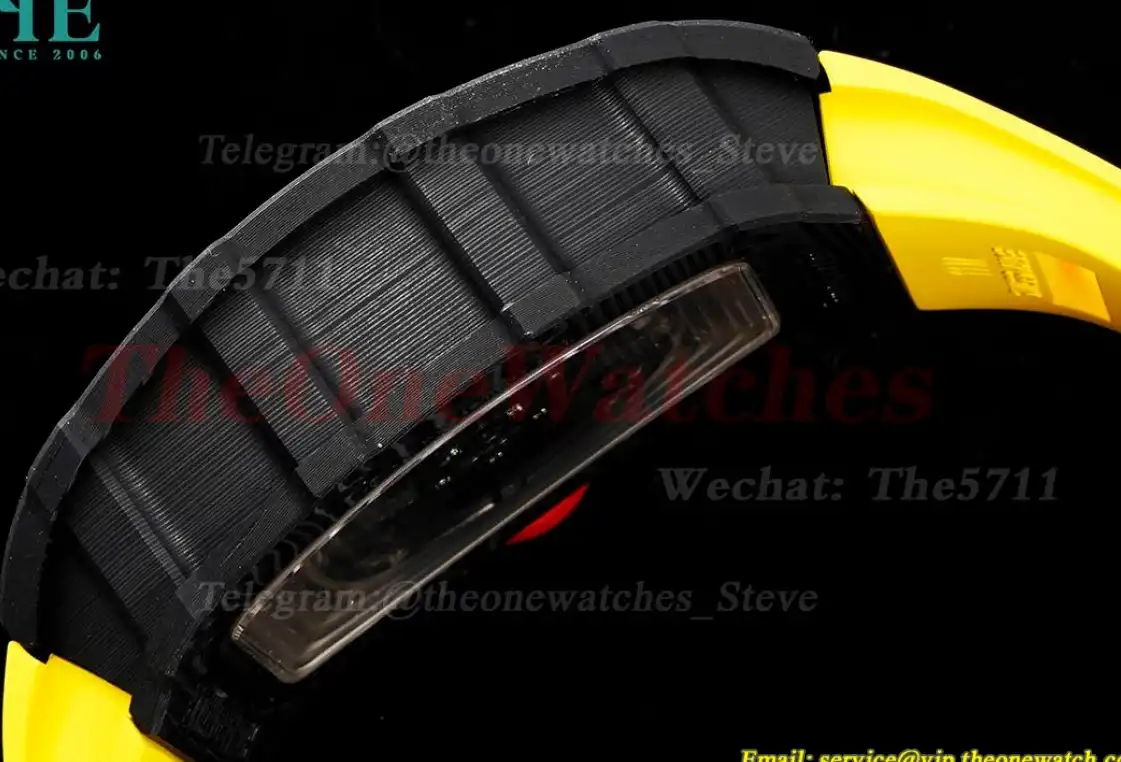 RM035-02 Carbon RU Skeleton Dial on Yellow Strap ZF NH05