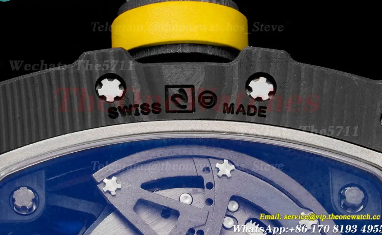 RM035-02 Carbon RU Skeleton Dial on Yellow Strap ZF NH05