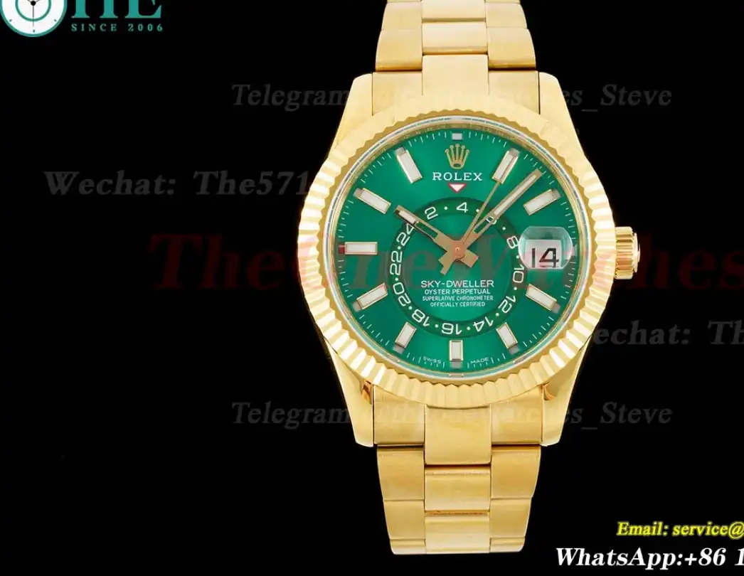 SkyDweller 42mm YG YG Green Dial JWF A9001