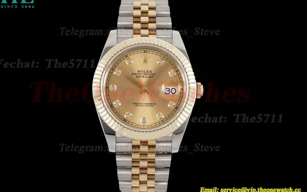 Datejust 126233 36MM Jub 904L Gold Dia SS YG Wrapped GMF A2824