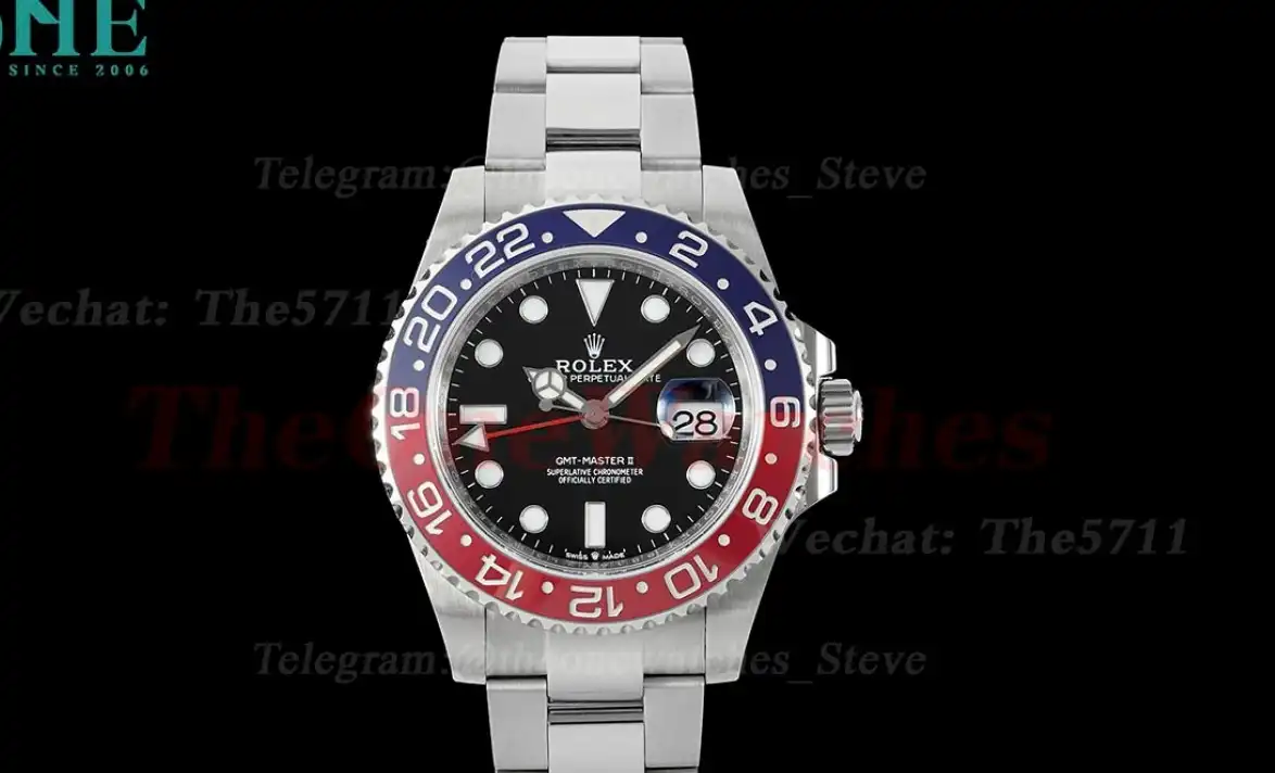 GMT Master II 126710 Pepsi Oys 40mm SS SS Black Dial APF VR3285