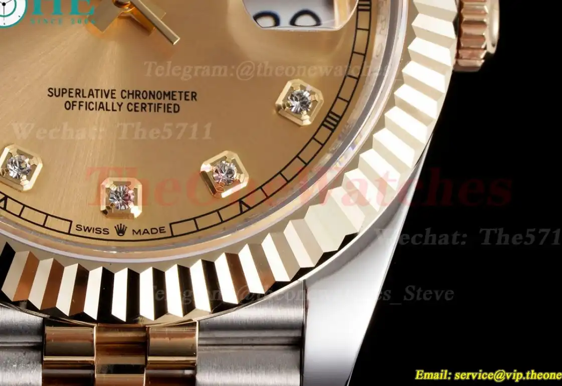 Datejust 126233 36MM Jub 904L Gold Dia SS YG Wrapped GMF A2824