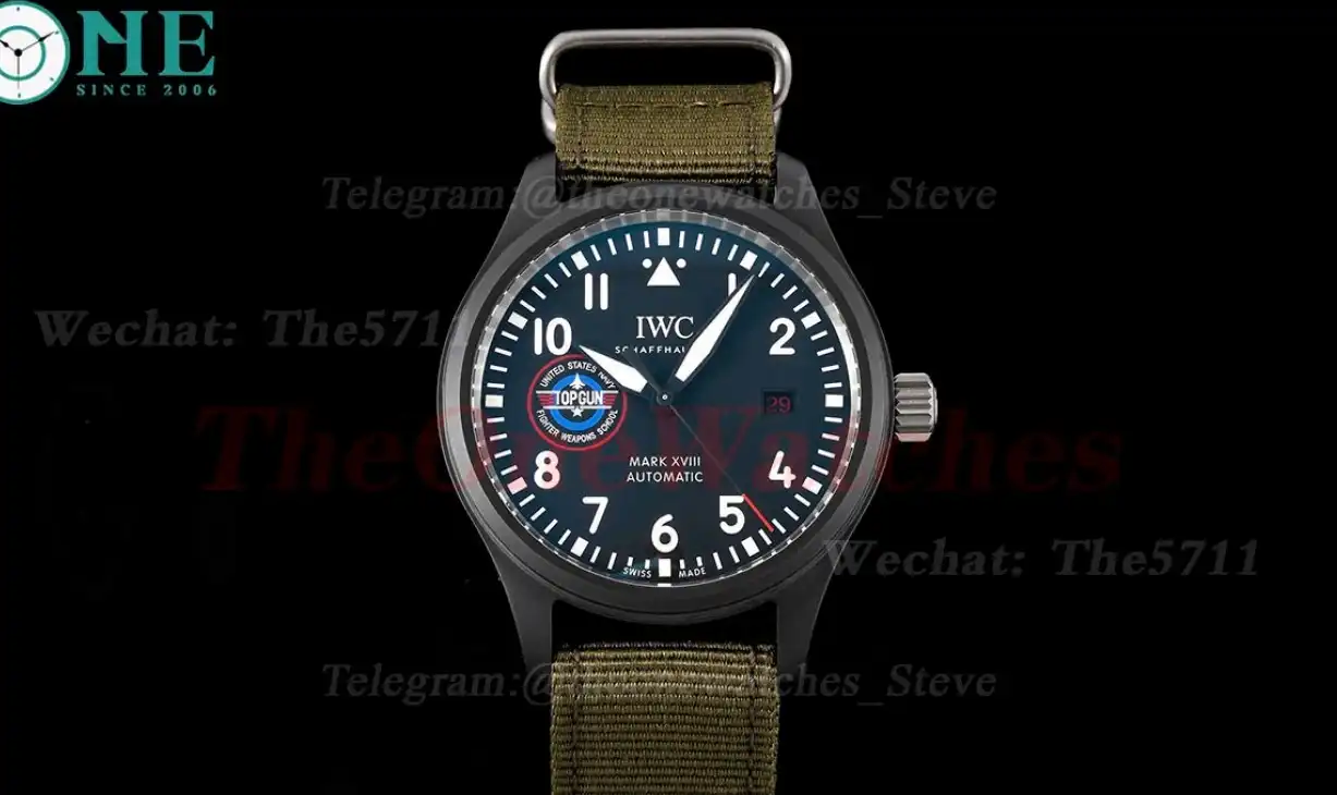 Mark XVIII Top Gun 41mm CER NY Black Dial ZF A32111