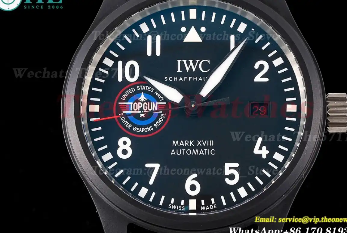 Mark XVIII Top Gun 41mm CER NY Black Dial ZF A32111