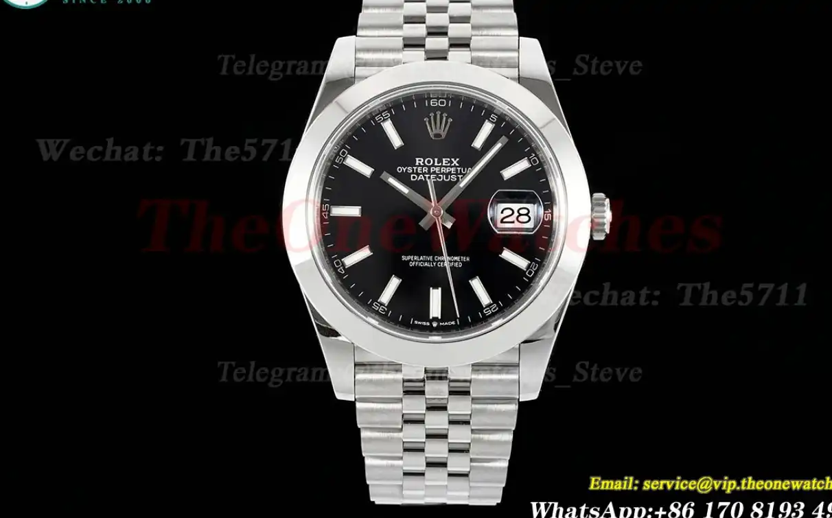 Datejust 126300 41mm Jub SS SS Black Dial VSF VS3235